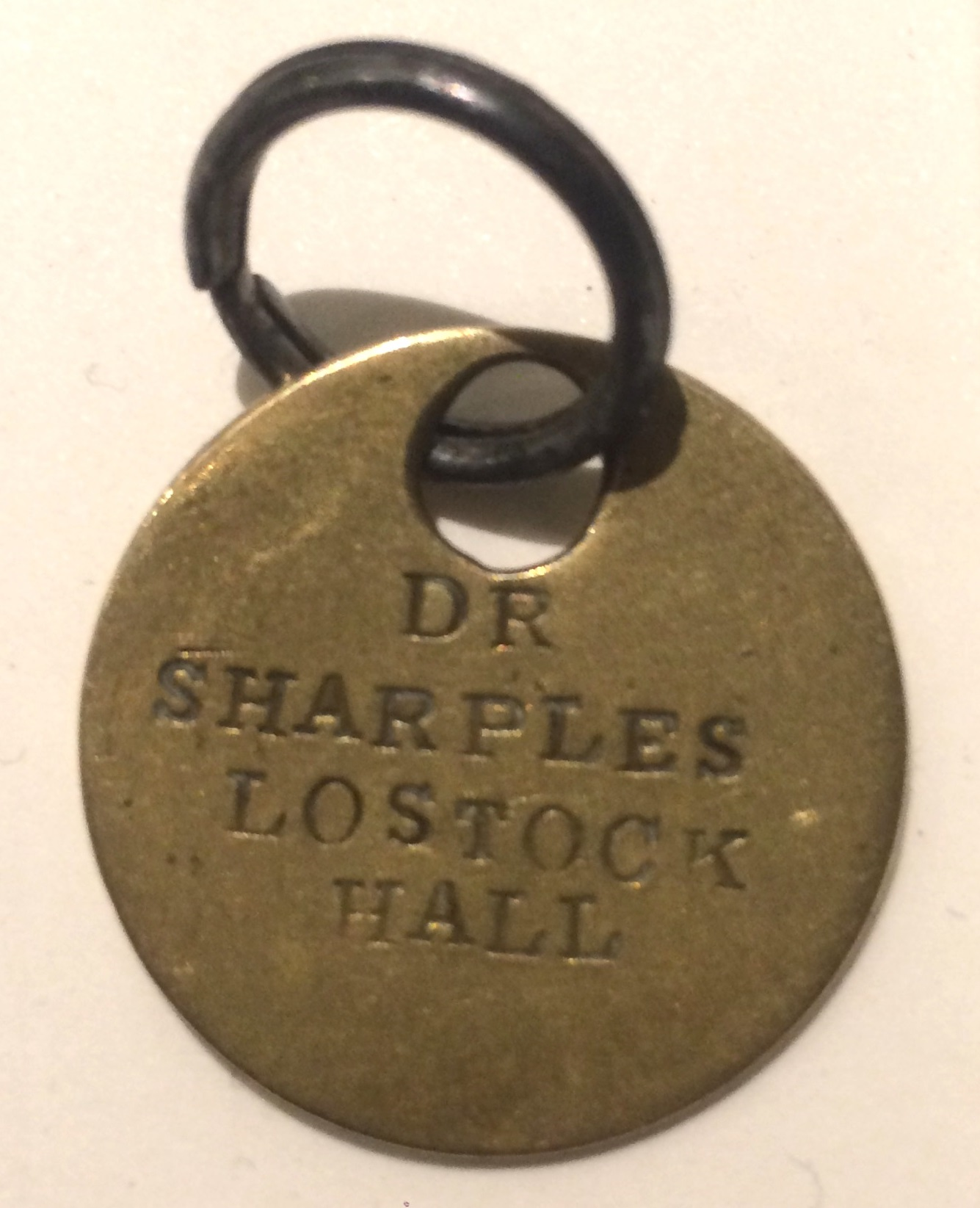 Dr Sharples' dog tag